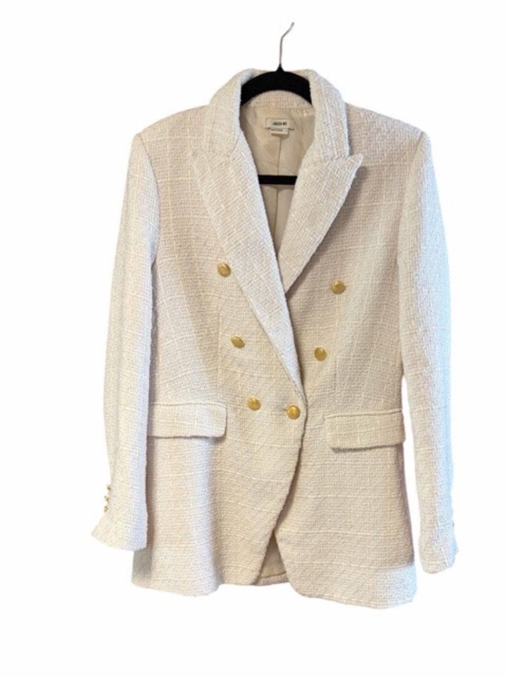 Jason Wu Ivory Cream Double Breasted Blazer Jacket